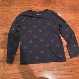 Tommy Bahama Shirt Toddler 3t Navy Blue Long Sleeve Tshirt Cotton Blend Casual